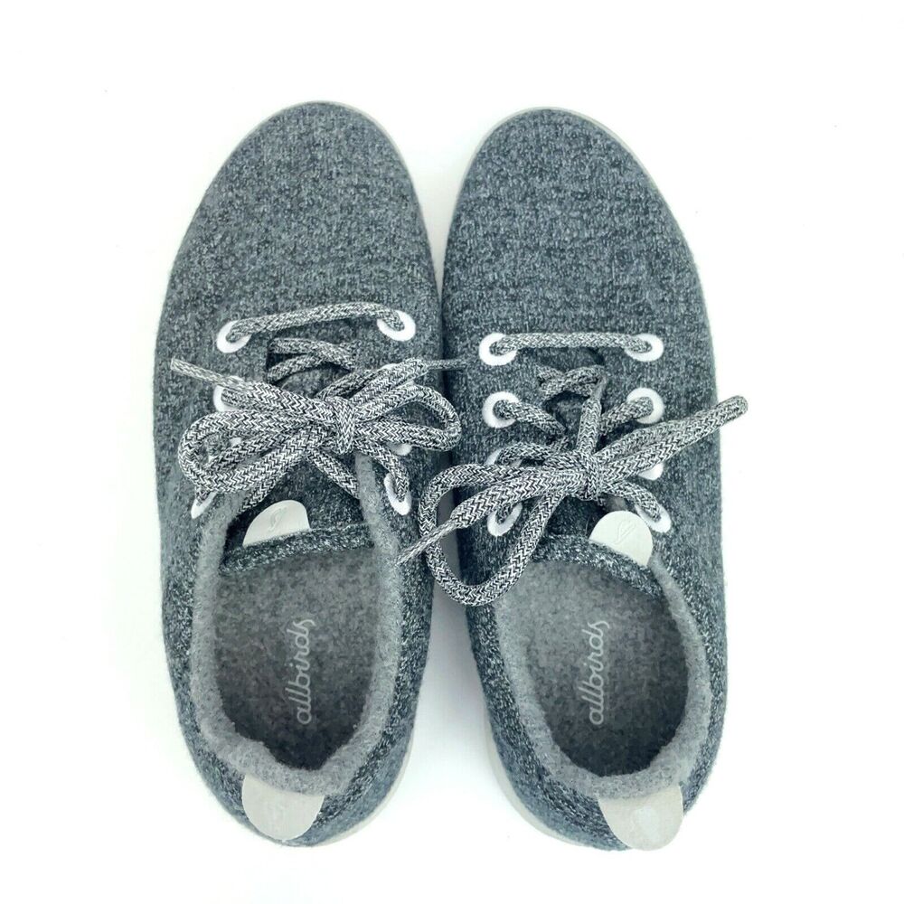 Allbirds Women's Wool Runners  Charcoal Gray Comfort Shoes Sz W 9 EU 39 Sneaker - Picture 5 of 7